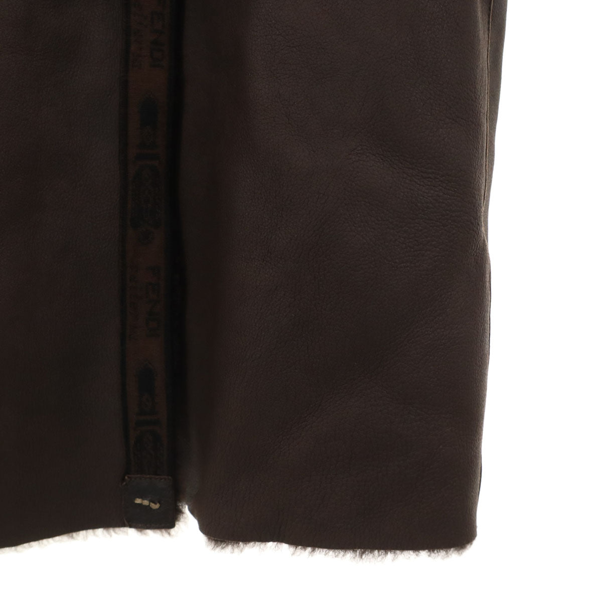 FENDI Brown Shearling Coat Size 38