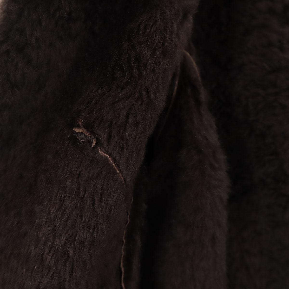 FENDI Brown Shearling Coat Size 38