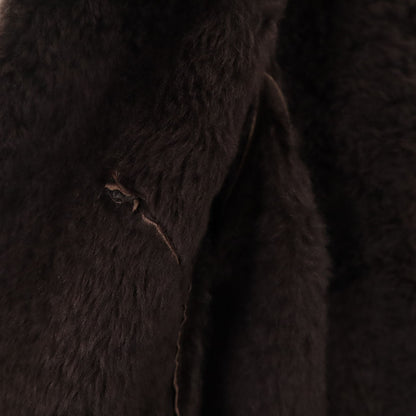 FENDI Brown Shearling Coat Size 38