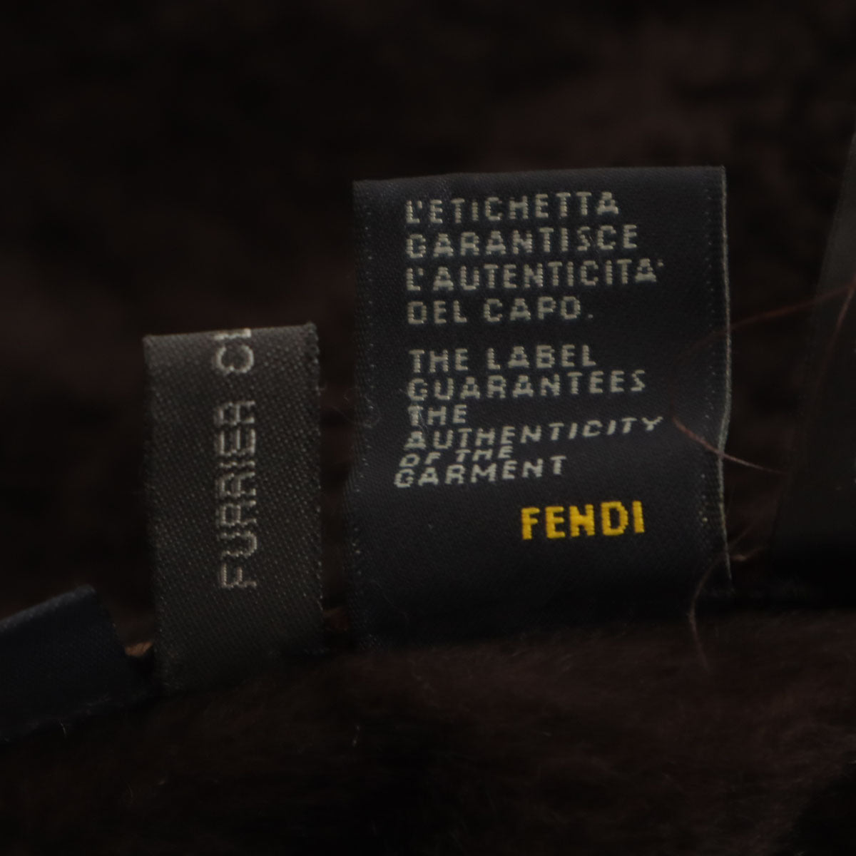 FENDI Brown Shearling Coat Size 38