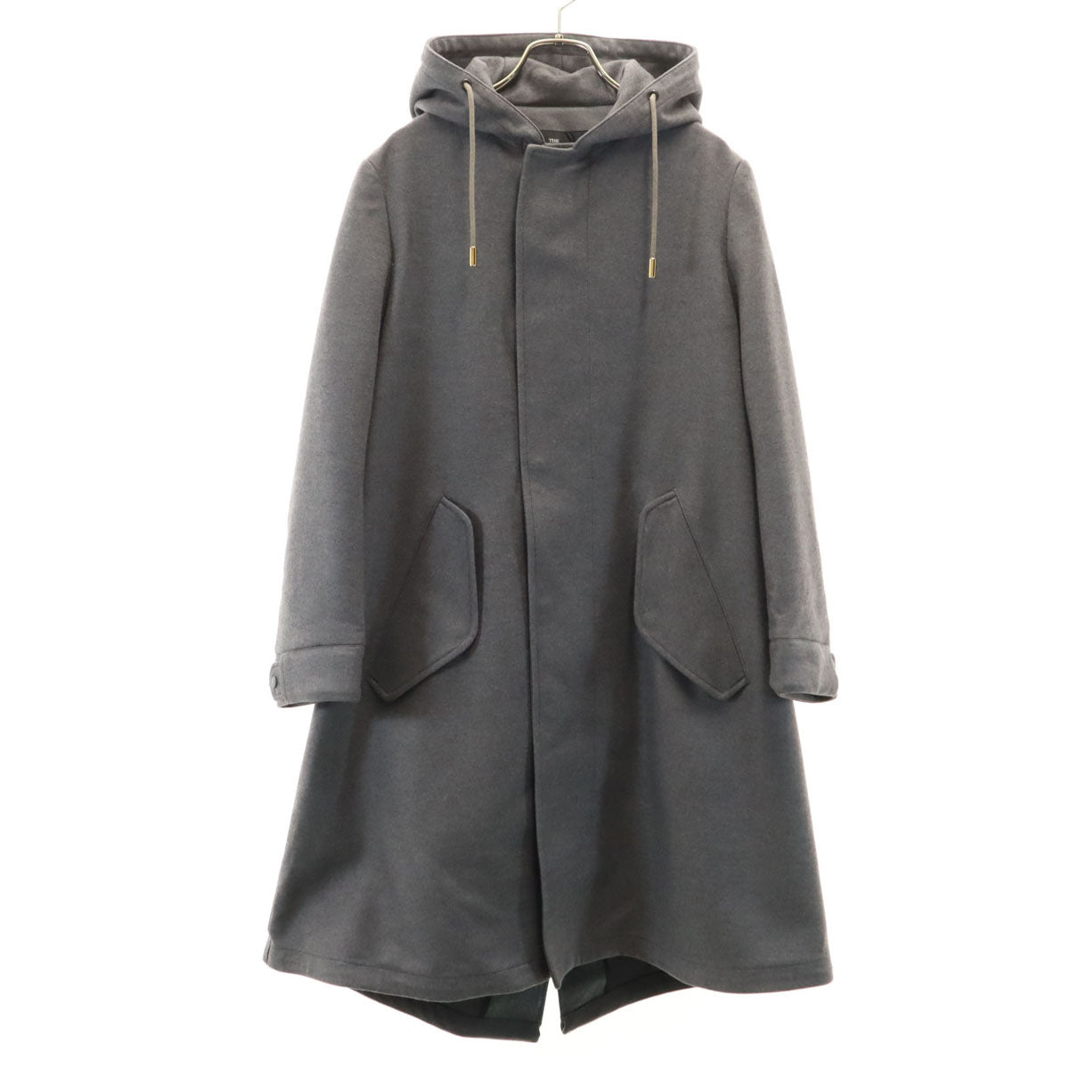 THE RERACS 19FW Hooded Wool Coat Gray Made in Japan Size 36