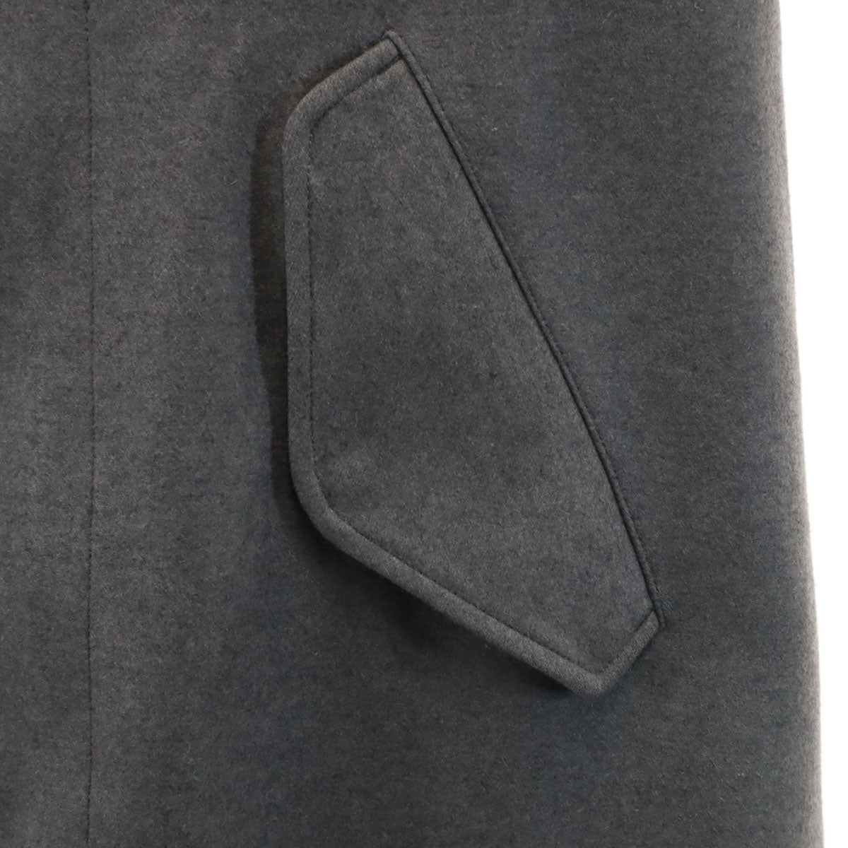 THE RERACS 19FW Hooded Wool Coat Gray Made in Japan Size 36