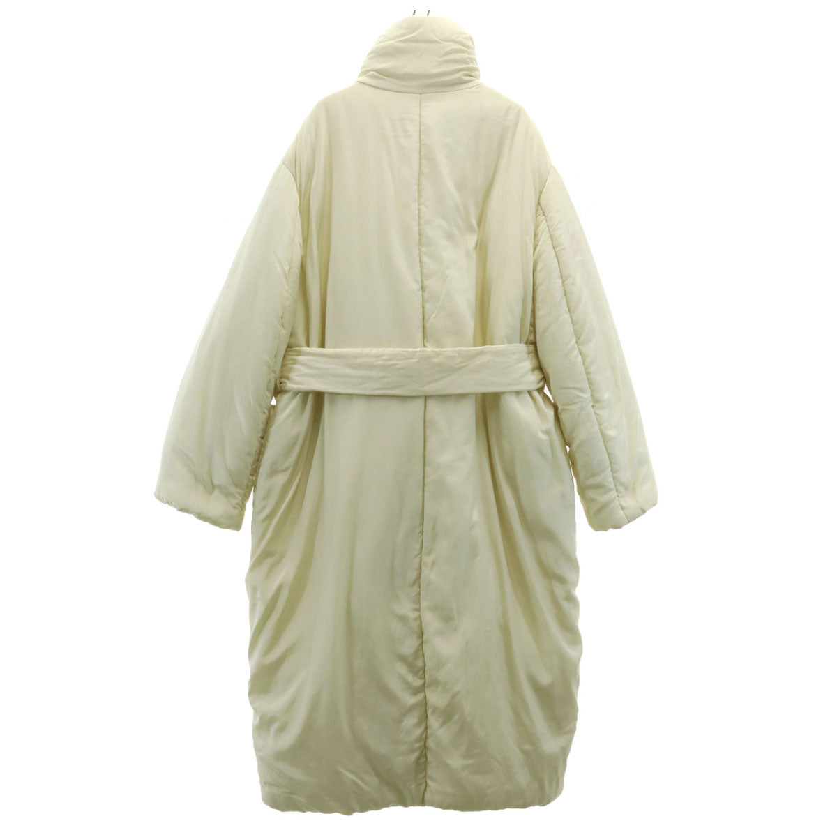 LEMAIRE Silk Blend Padded Coat White Size 36