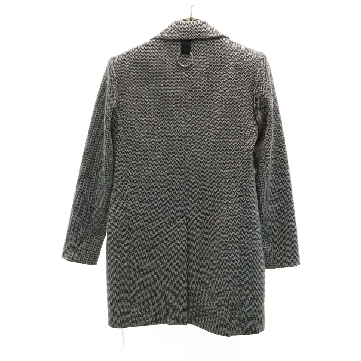 tibi Herringbone Chesterfield Coat White