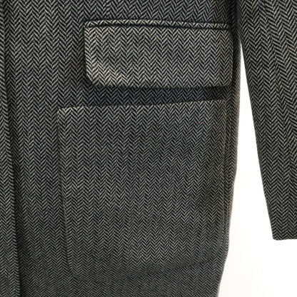 tibi Herringbone Chesterfield Coat White