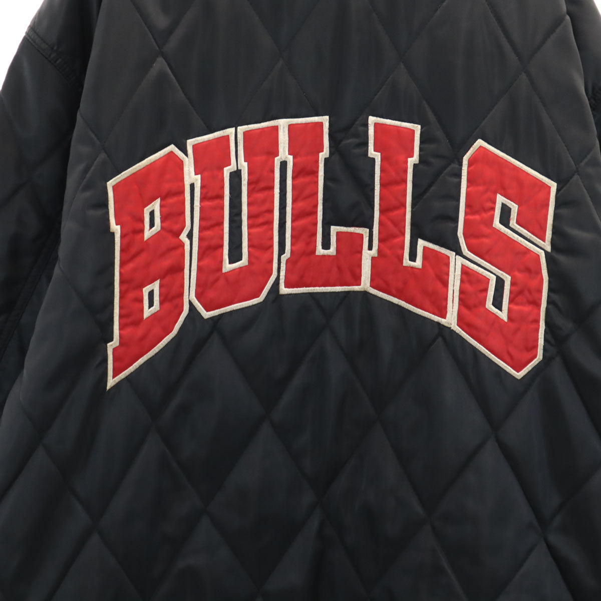 NBA Chicago Bulls Quilted Coat Black Size L