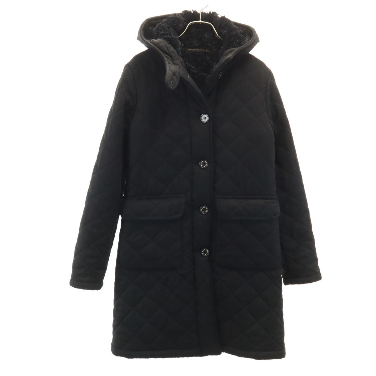 Mackintosh Made in Scotland Quilted Coat Black Size 36