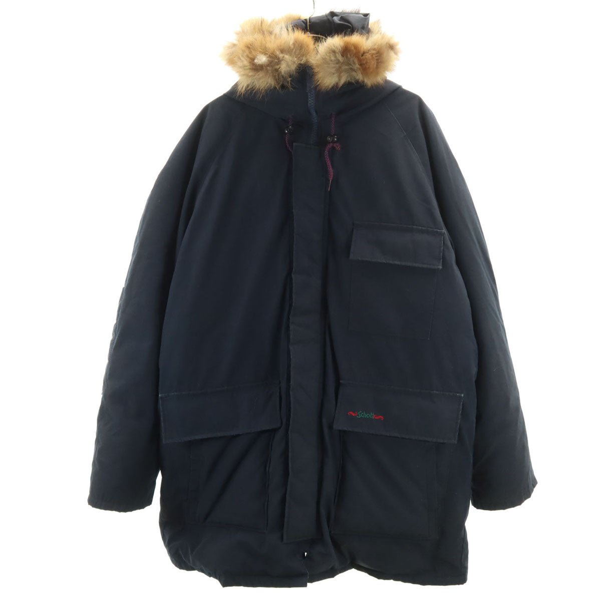 Schott 90s USA Made Down Jacket Navy Size L
