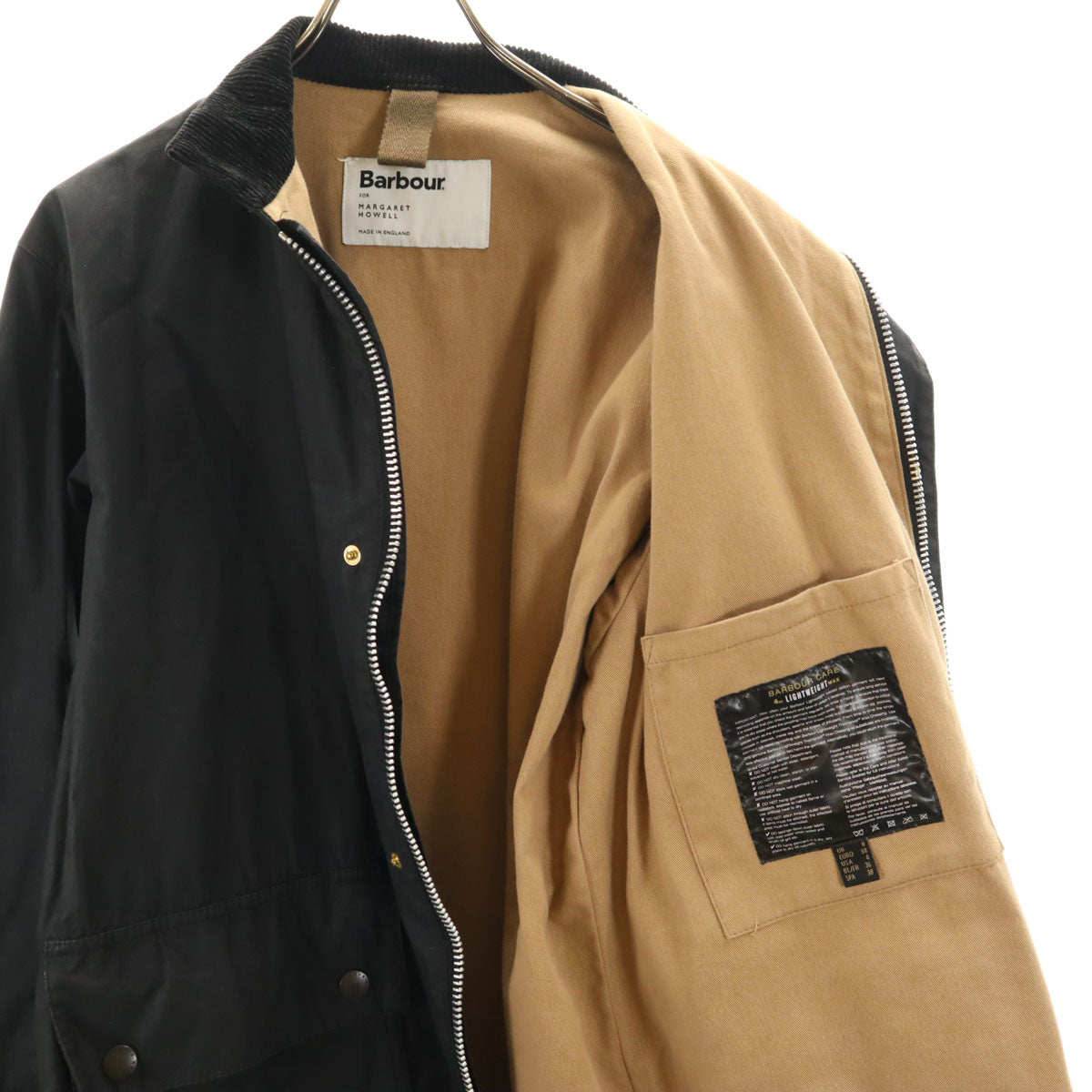 Barbour x Margaret Howell Waxed Long Coat Black Size 8