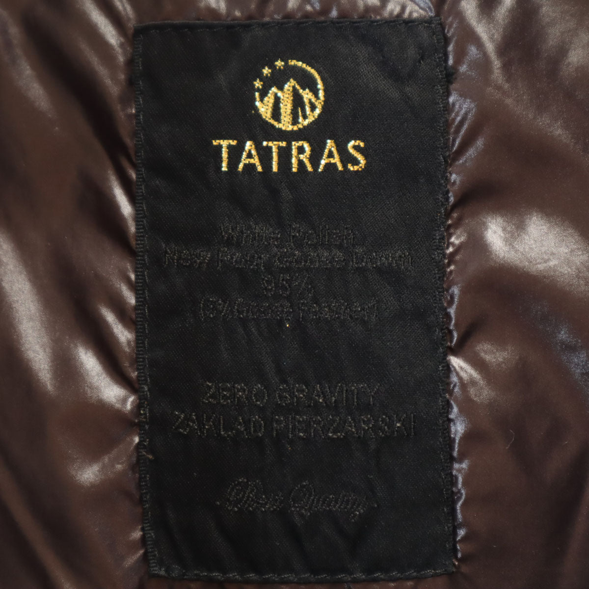 TATRAS Dark Brown Polish Made Down Coat Size 2
