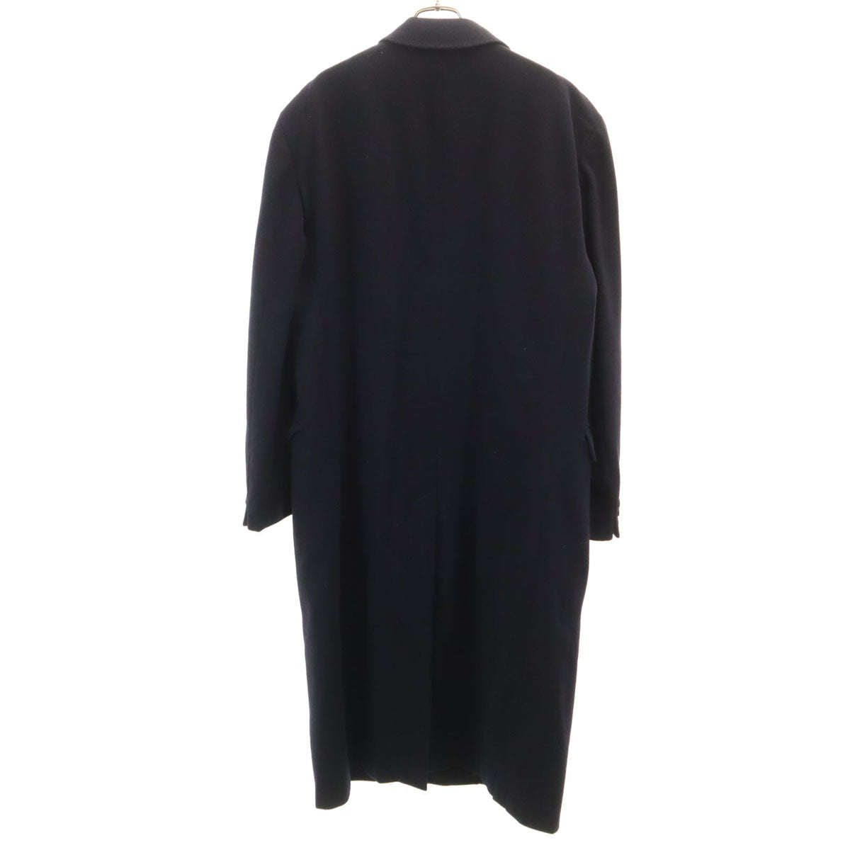 YVES SAINT LAURENT Dark Blue Chesterfield Coat