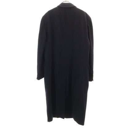 YVES SAINT LAURENT Dark Blue Chesterfield Coat