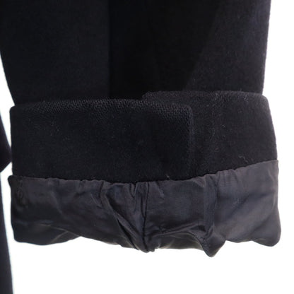 YVES SAINT LAURENT Dark Blue Chesterfield Coat