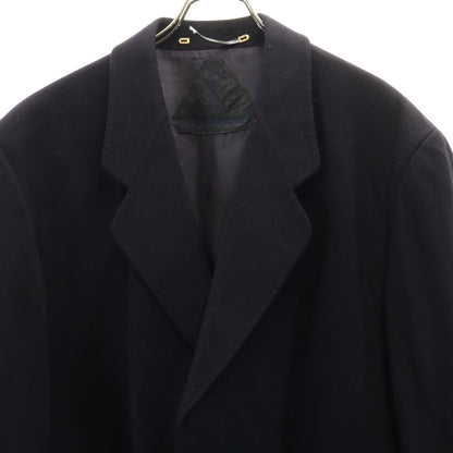 YVES SAINT LAURENT Dark Blue Chesterfield Coat