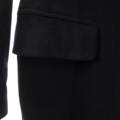 YVES SAINT LAURENT Dark Blue Chesterfield Coat