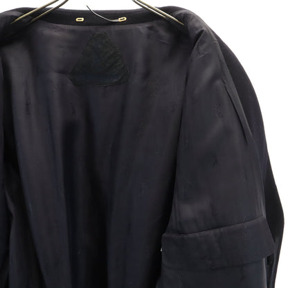 YVES SAINT LAURENT Dark Blue Chesterfield Coat