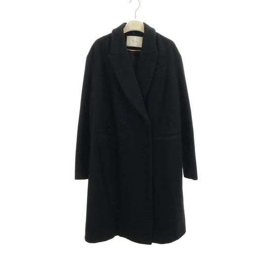 TELA Double Breasted Coat Black Size 42