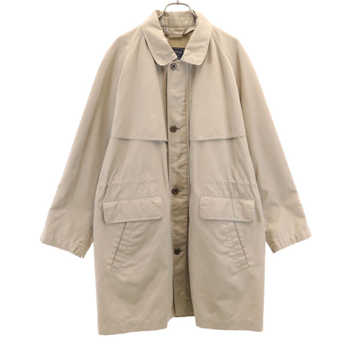 Burberrys 90s Greige Balmacaan Coat Size M