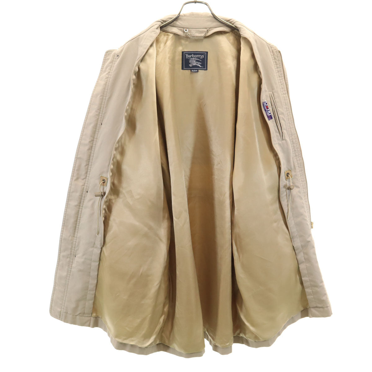 Burberrys 90s Greige Balmacaan Coat Size M
