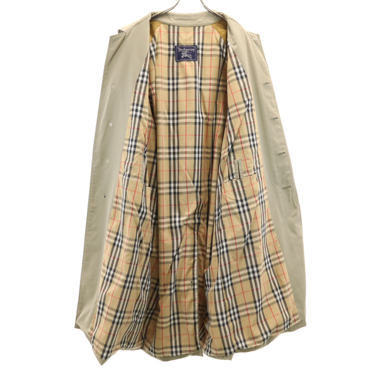 Burberrys UK Made Balmacaan Coat Greige Size 48