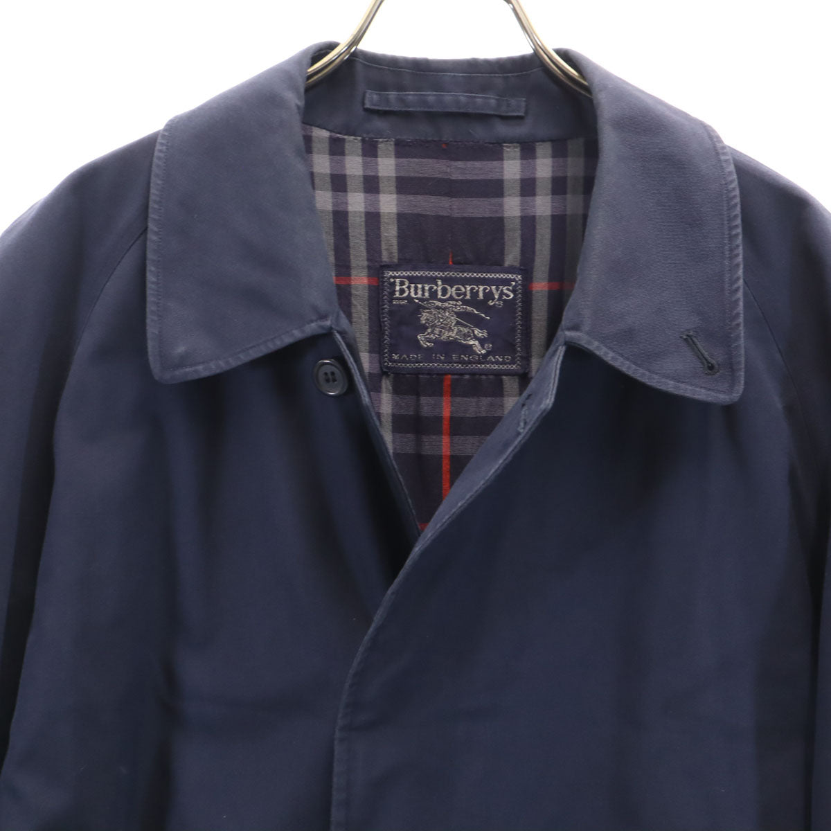 Burberrys 90s British Made Navy Coat Size 50