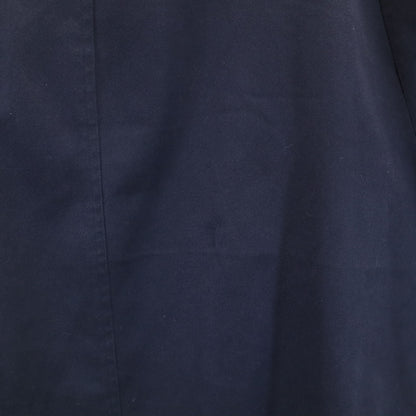 Burberrys 80s Vintage UK Balmacaan Coat Navy
