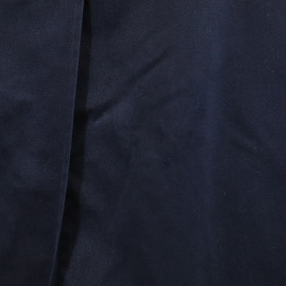 Burberrys 80s Vintage UK Balmacaan Coat Navy