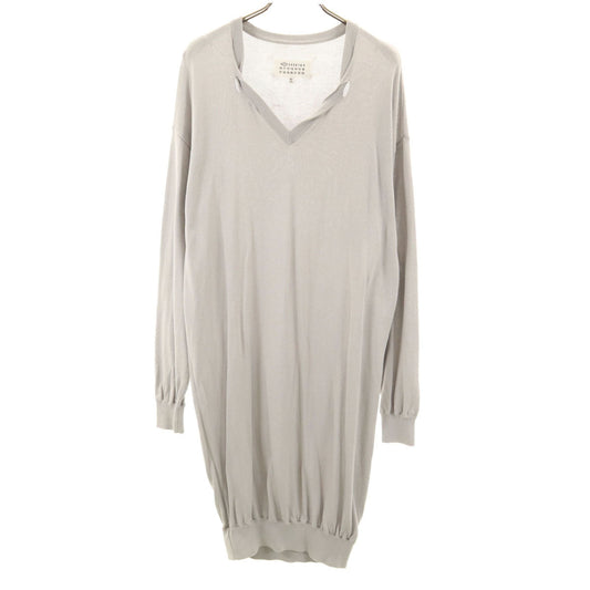 Maison Martin Margiela Line 1 Knit Long Dress Gray Size L