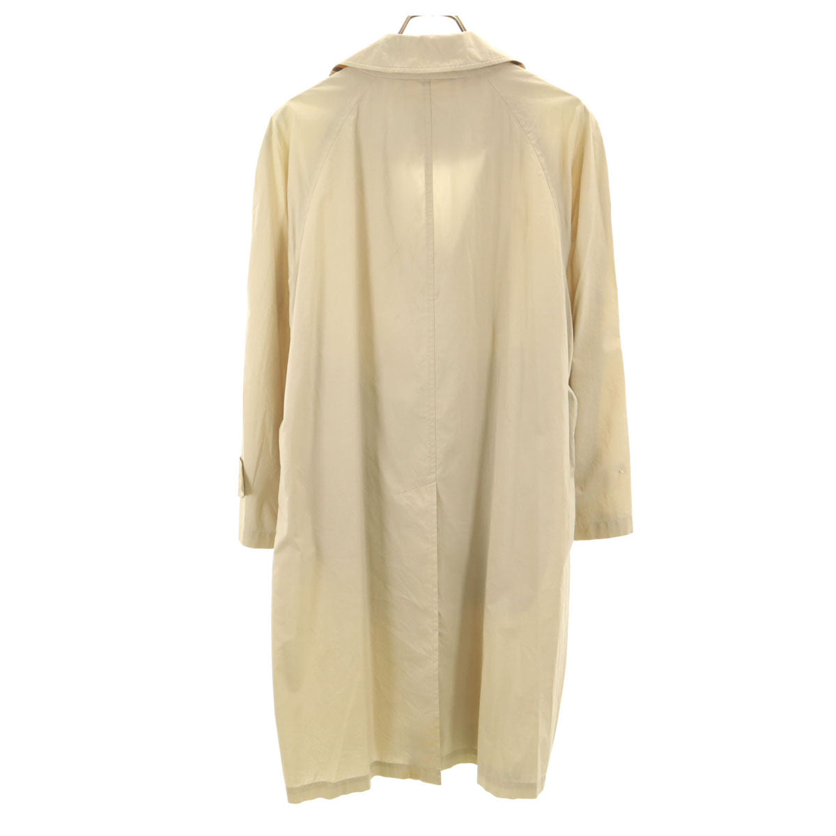 Burberrys 90s Vintage Spring Balmacaan Coat Beige