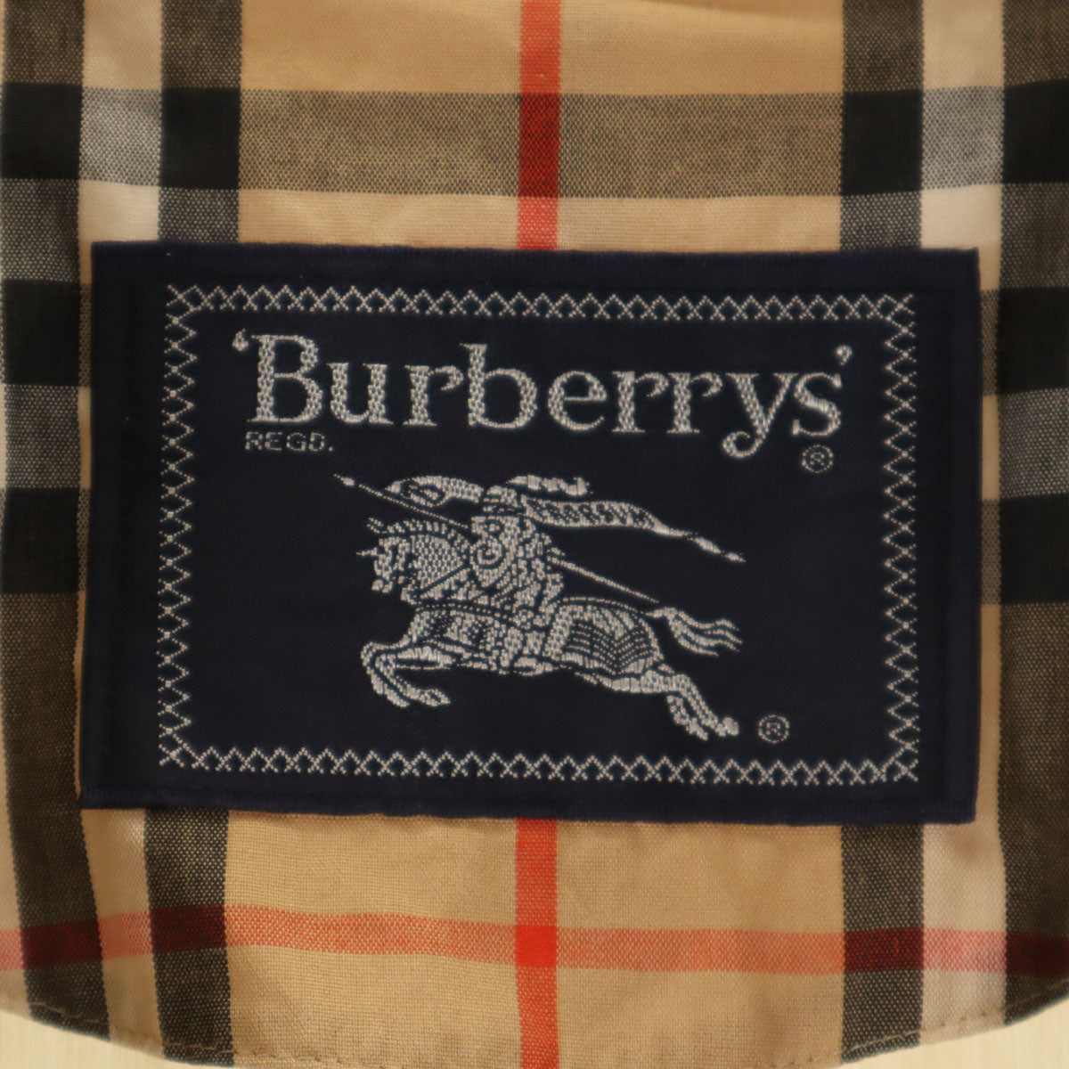 Burberrys 90s Vintage Spring Balmacaan Coat Beige