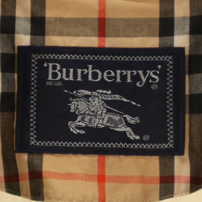 Burberrys 90s Vintage Spring Balmacaan Coat Beige