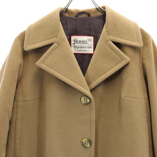Herno Italy Cashmere Blend Coat Beige