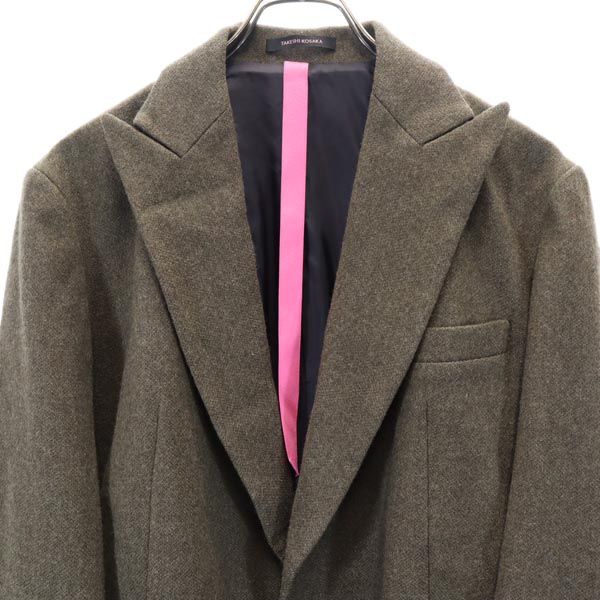 TAKESHI KOSAKA Y's Pink Label Wool Coat Brown Size 2