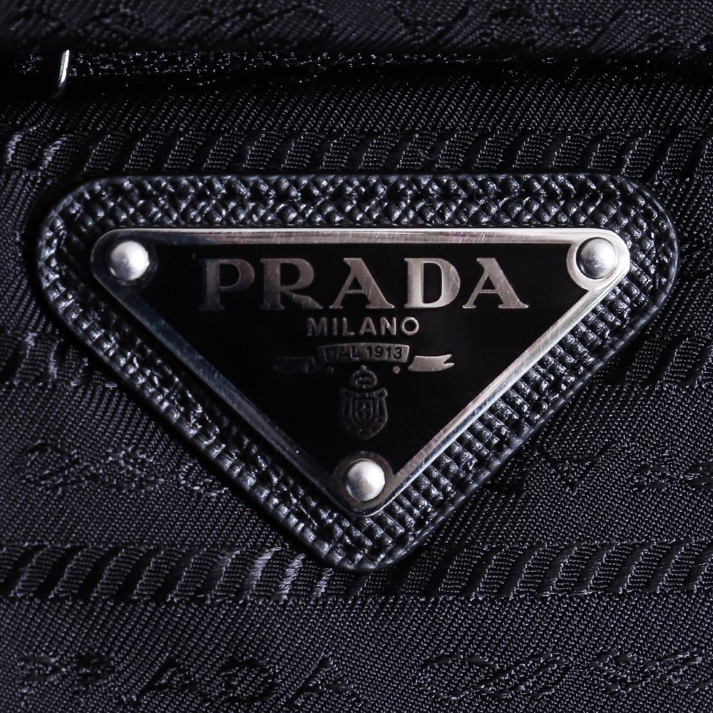 PRADA Re-Nylon Triangle Logo Padded Vest Black Size 48