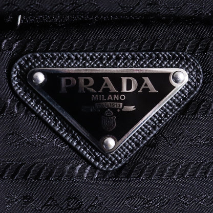 PRADA Re-Nylon Triangle Logo Padded Vest Black Size 48