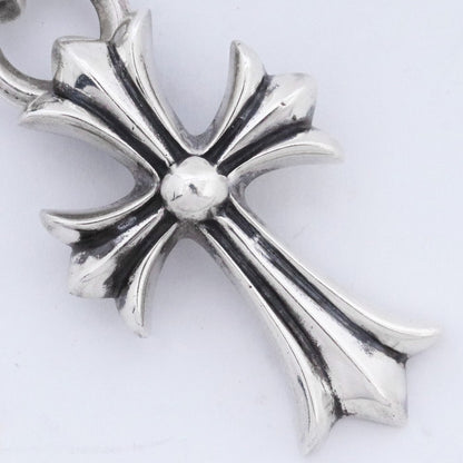 CHROME HEARTS CH Cross Small W Bale Pendant Silver Size F