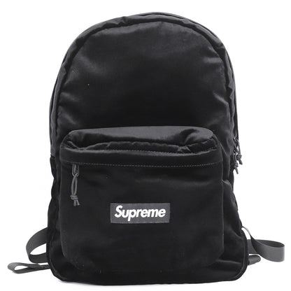 SUPREME 25AW Velvet Backpack Black Size F