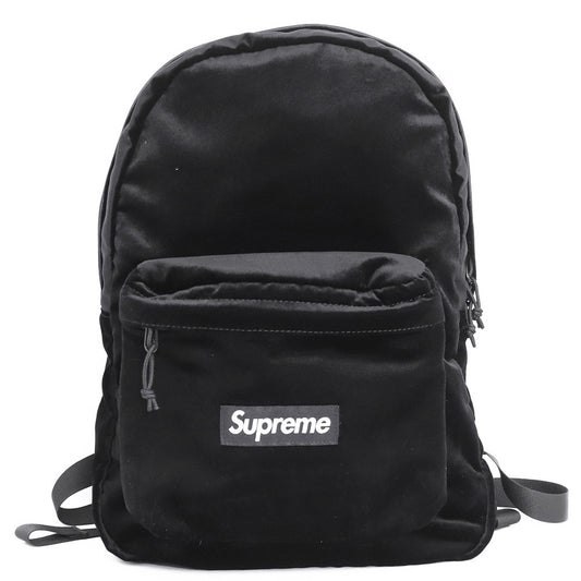 SUPREME 25AW Velvet Backpack Black Size F