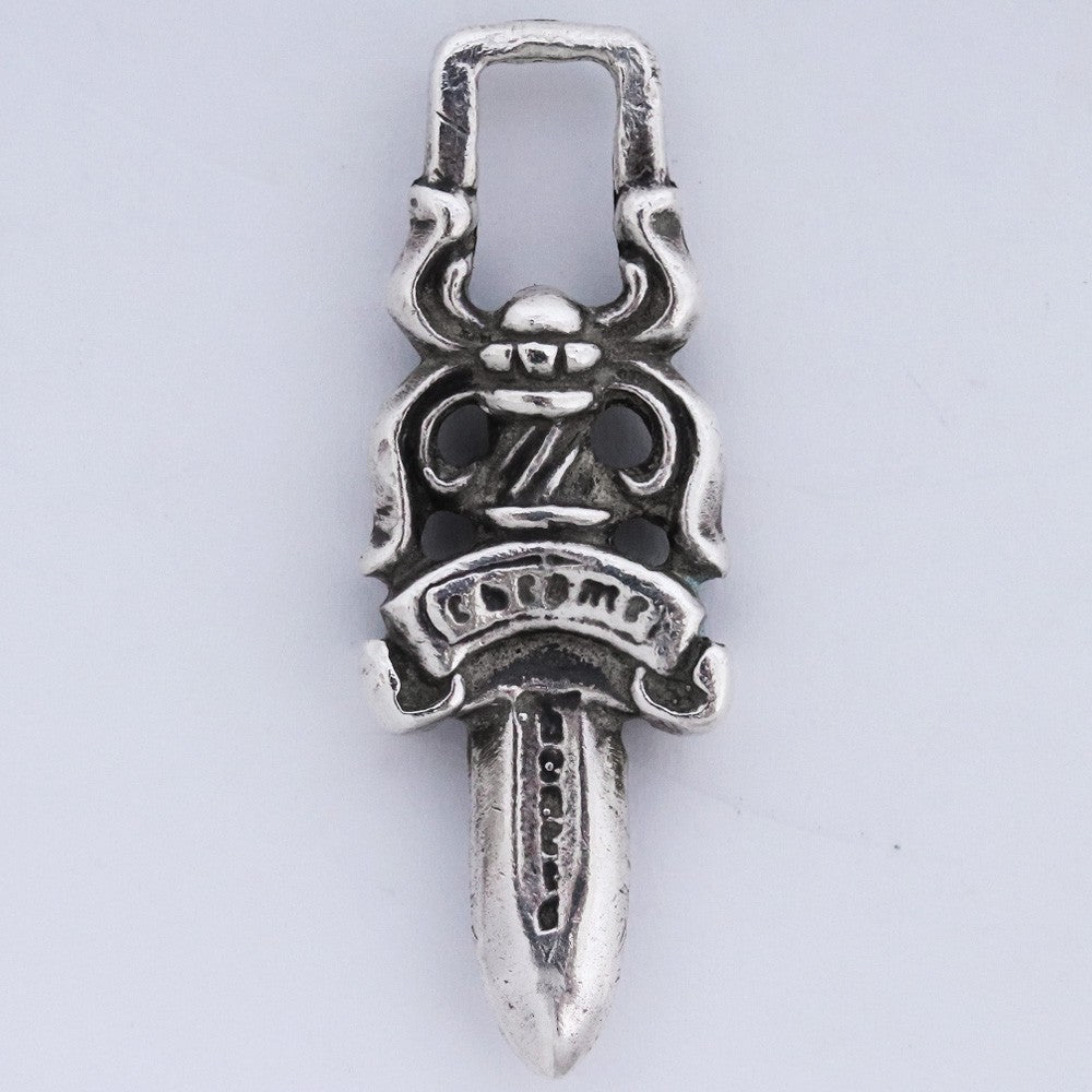 CHROME HEARTS #5 Dagger Zip Charm Necklace Size #5