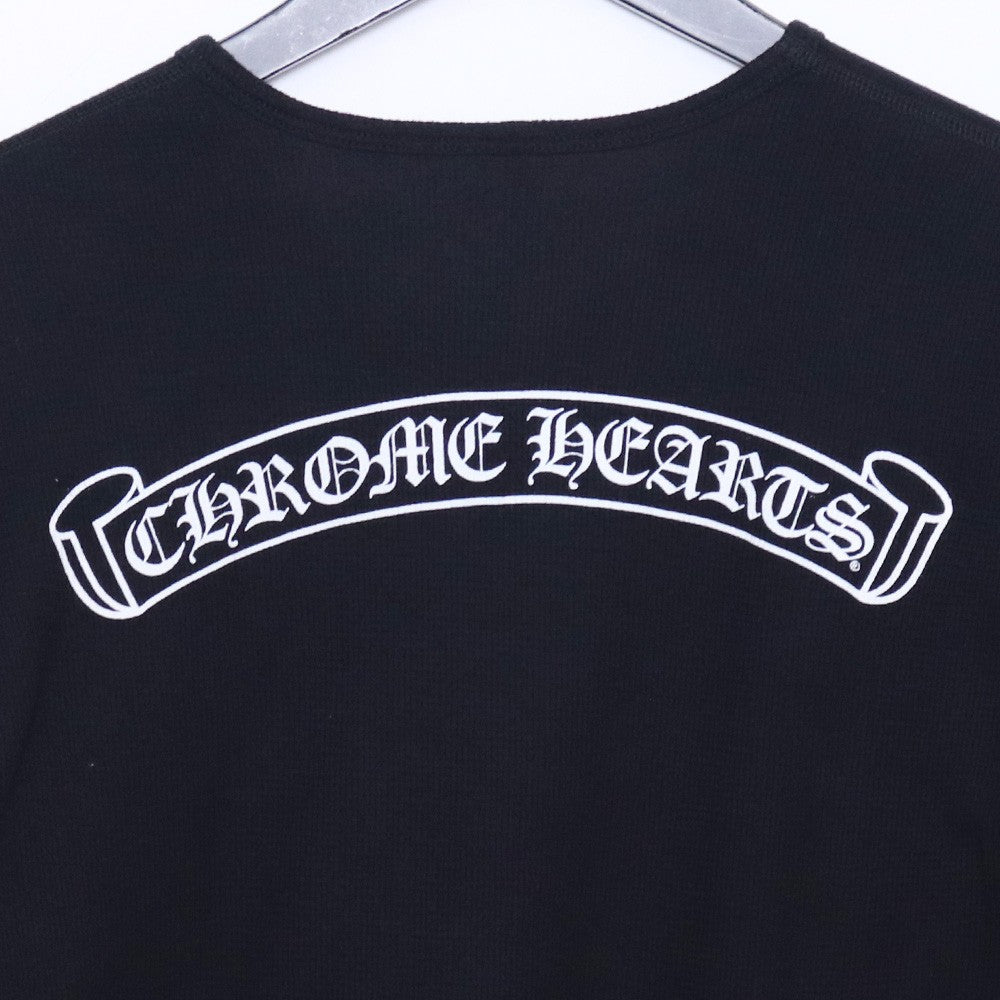 CHROME HEARTS Old Horseshoe Thermal T-Shirt Black Size L