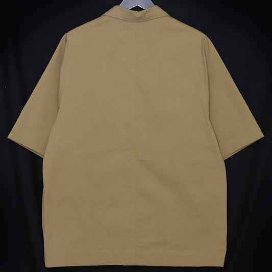 A.F ARTEFACT 25SS Twill Half Sleeve Shirt Beige Size 1