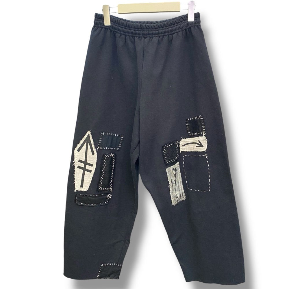 HEIKKI SALONEN Cropped Sweatpants Black Size M