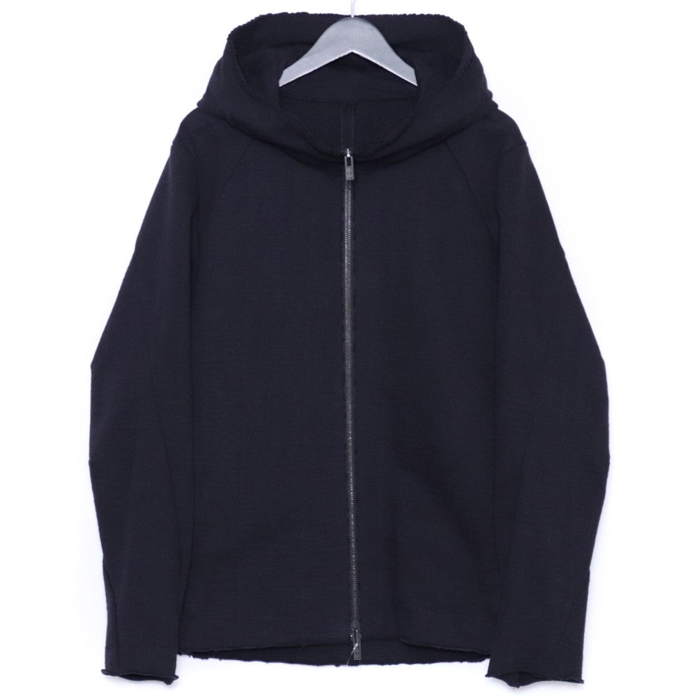 DEVOA Heavy Jersey Hooded Jacket Black Hoodie Size 2