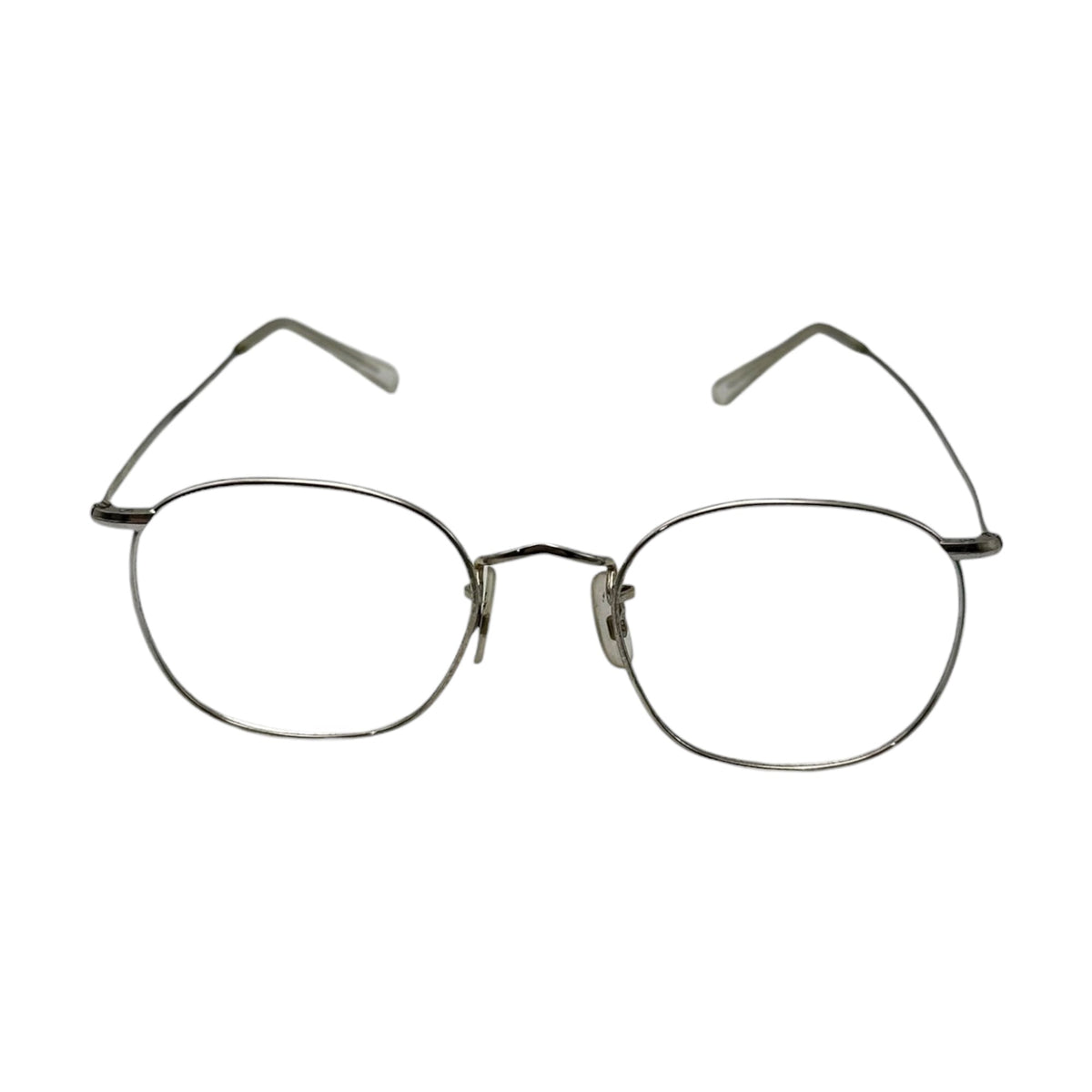 SAVILE ROW 1970s 14KT Metal Frame Vintage Glasses Silver