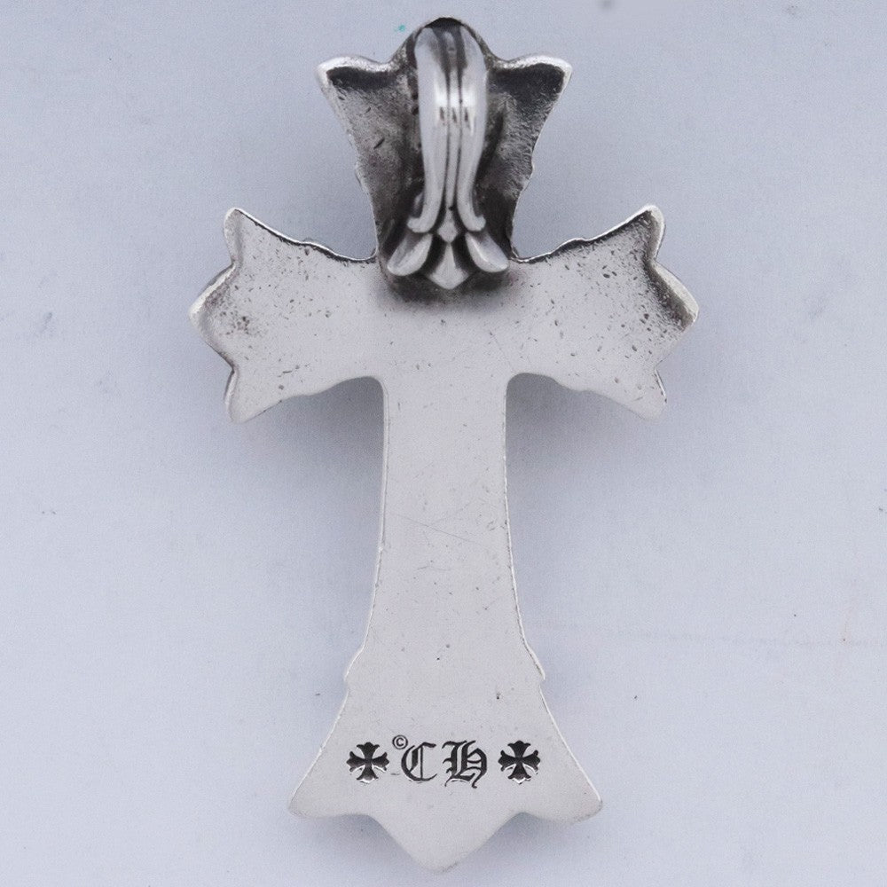 Chrome Hearts DBL CH CRS SML Silver Pendant