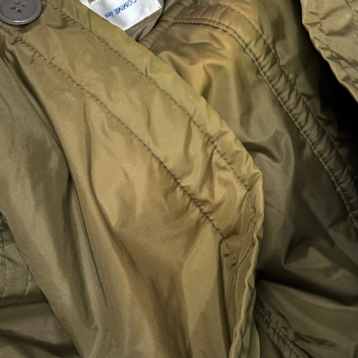 COMME des GARCONS SHIRT 00s Padded Duffle Coat Khaki Size M