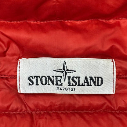 STONE ISLAND 13SS Micro Ripstop Down Vest Red Size XXL