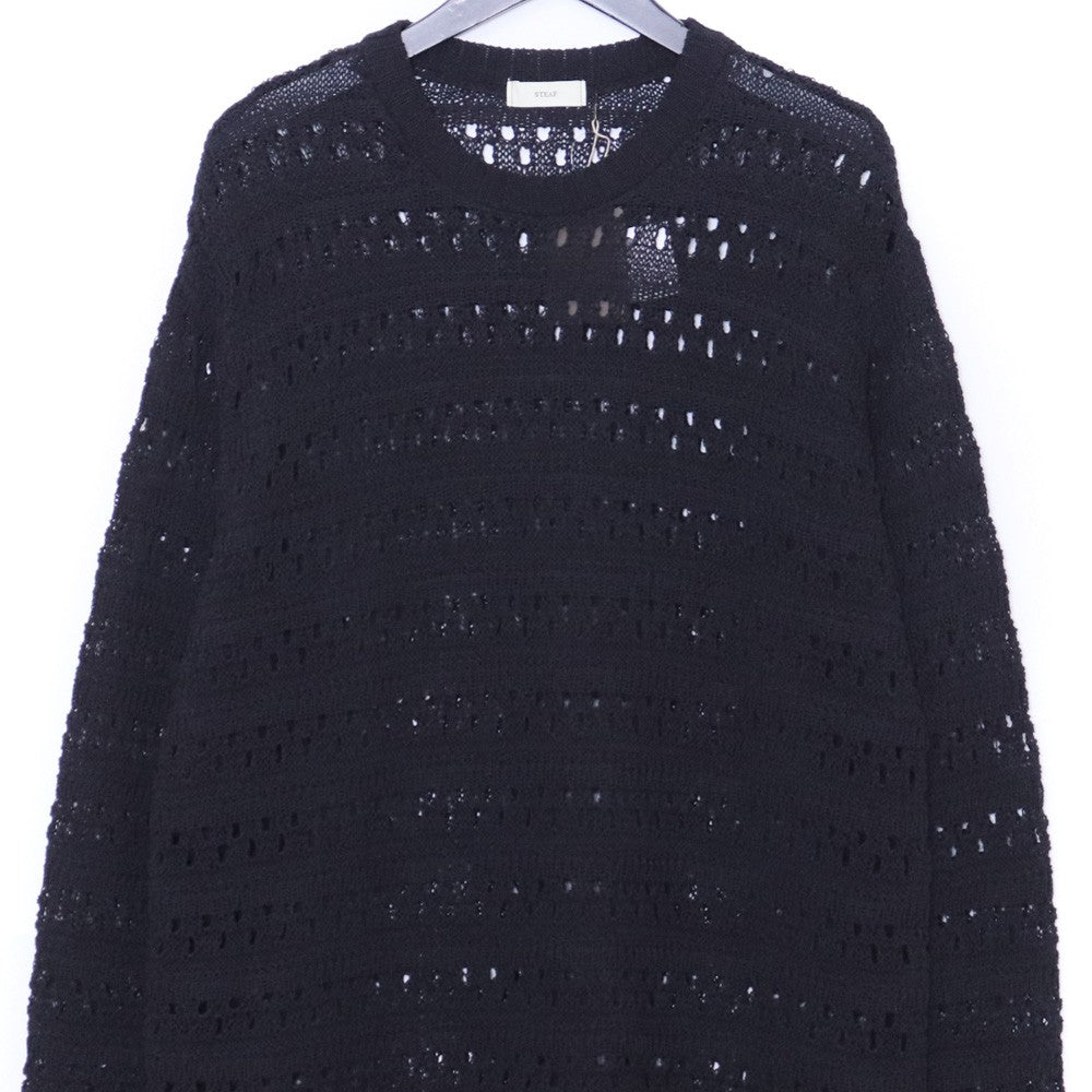 STEAF 26SS HOD CARRIER Mesh Knit Black Size M