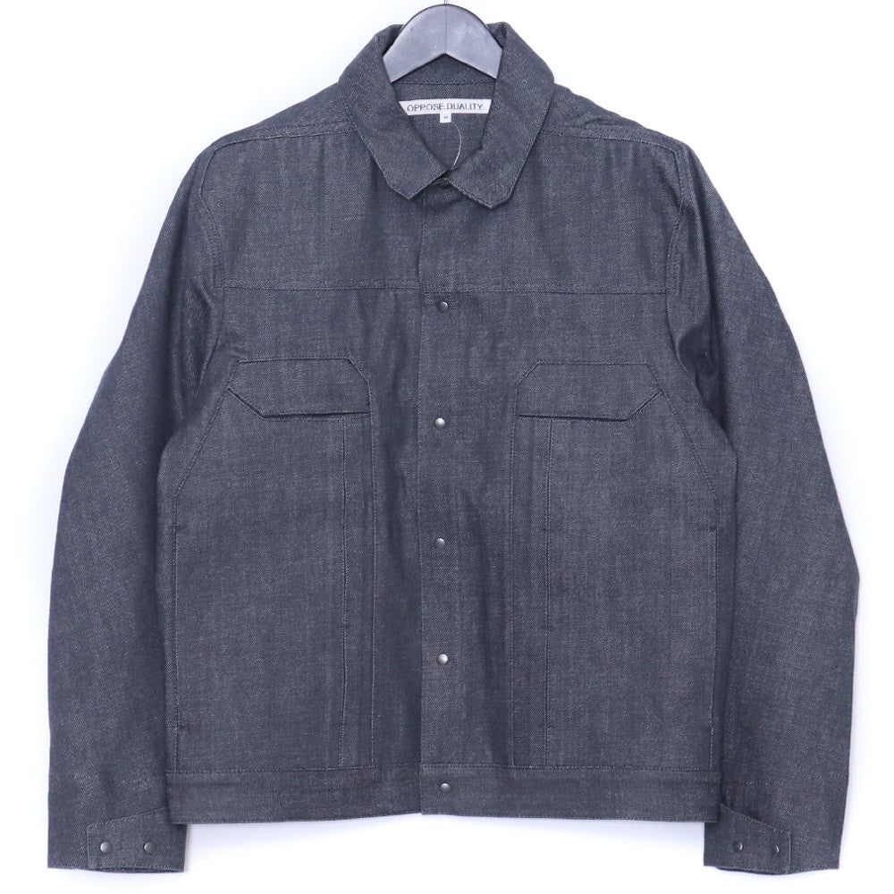 OPPOSE DUALITY 25SS 6 Pocket Raw Denim Jacket Gray Size 44