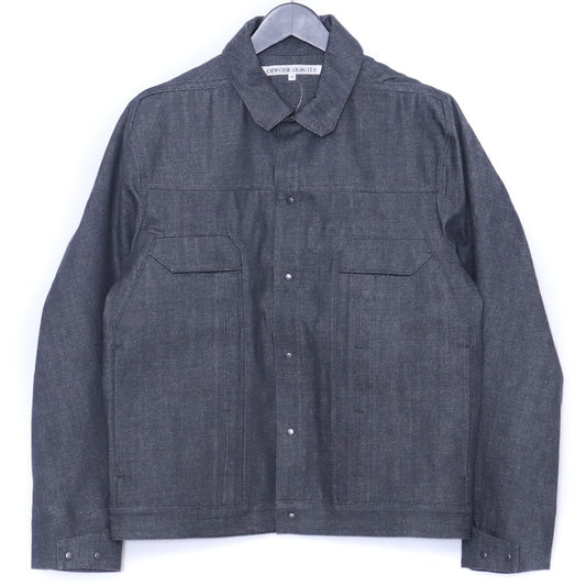 OPPOSE DUALITY 25SS 6 Pocket Raw Denim Jacket Gray Size 44